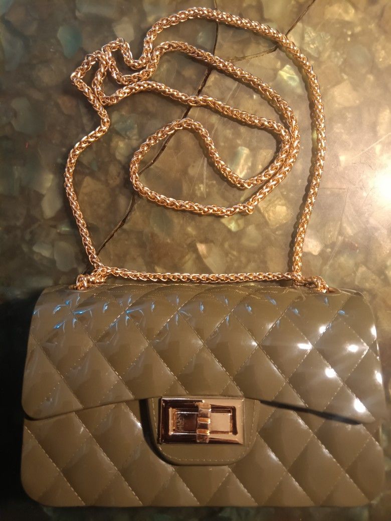 Bag Gold Chain Bag Green Gold Chain Bag