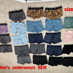 Men's  underwears  (size  30)  -  $2  each  (NEW)