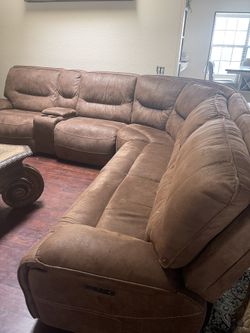 3 Piece Sectional Brown 
