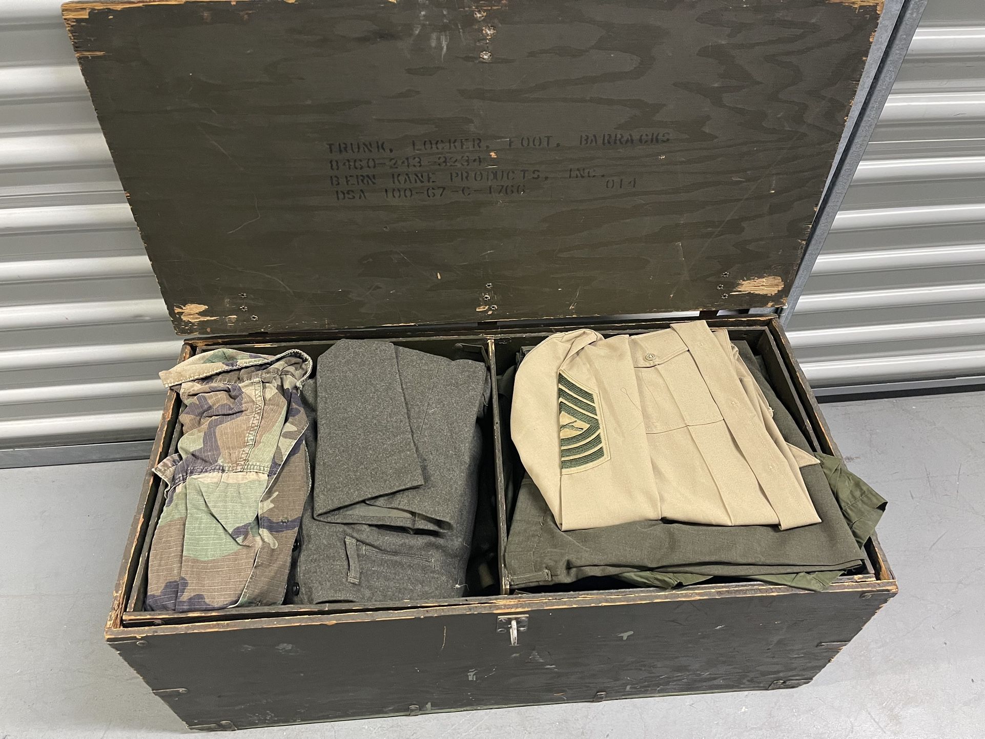 Vietnam War Chest W/ Uniform & Boots