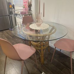 Glass Table (Chairs not included)