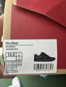 New Black Knu Skool size 10.0 in Men