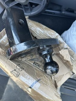 Heavy Duty Hitch Ball Extender, 4 Inch Offset, 2 5/16 Inch Ball for Gooseneck Trailer