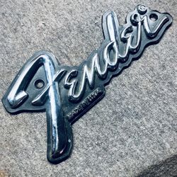 ORIGINAL 80s Fender Made In USA Amp Logo