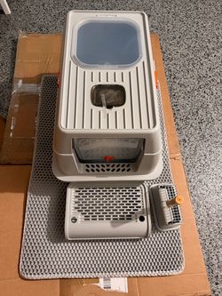 Stainless Steel Litter Box with Accessories