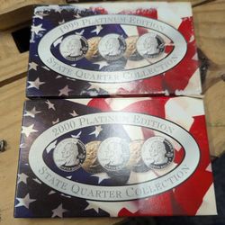 2000 1999 Platinum Edition State Quarter Collections