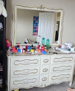 Dresser with mirror