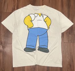 Simpsons Homer Gag Tee 2XL | Funny Graphic Shirt Novelty Cartoon Tee