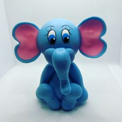 Elephant Cake Topper Made Of Porcelain 