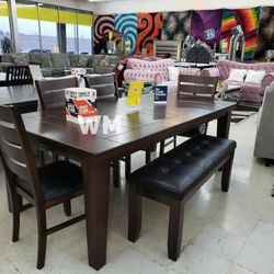 Bardstown Cherry Extendable Dining Set (Dining table and Chairs