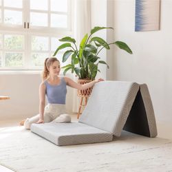 New Sealed TwinXL Tri-Fold Mattress, 4 inch - In Box
