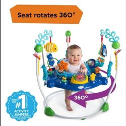 Baby Einstein Neptune's Ocean Discovery Activity Jumper, Ages 6 months +, Max weight 25 lbs., Unisex