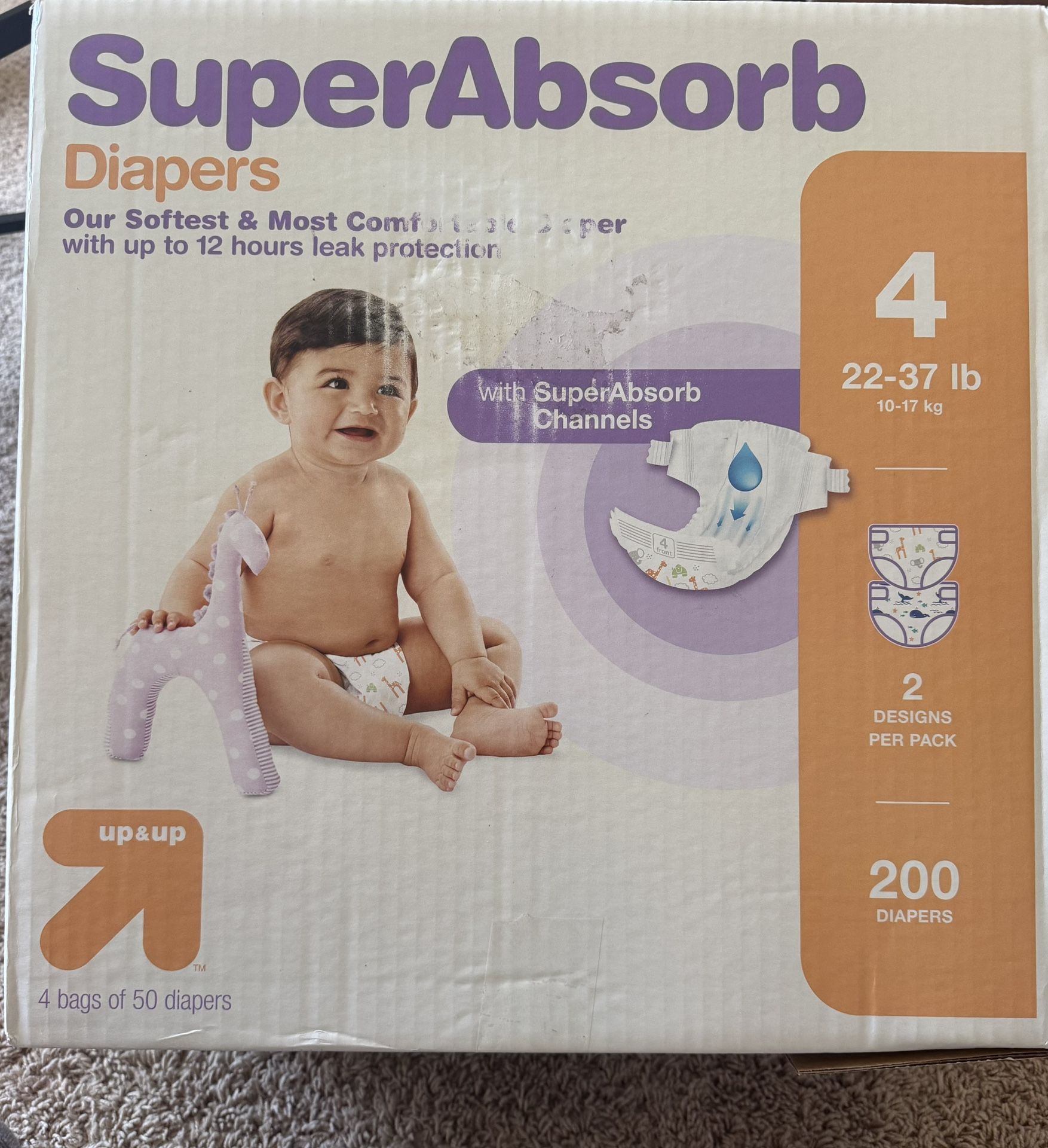 Diapers , Size 4