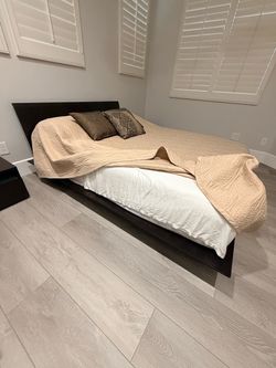 DWR Queen Bed and 2 nightstands