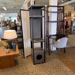 Cat Box Bookshelf w/ Scratching Board 