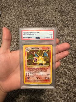 1999 POKEMON GAME #4 CHARIZARD-HOLO PSA 2
