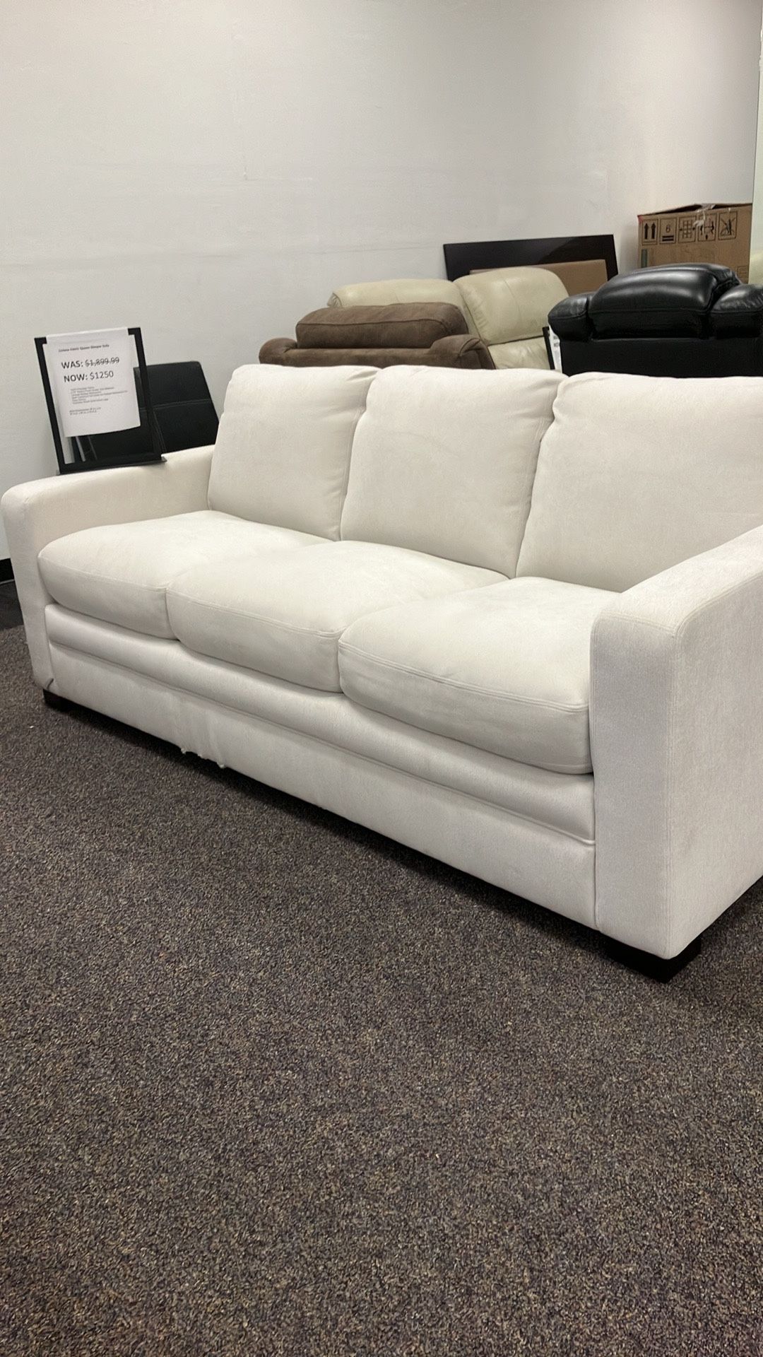 Liviana Fabric Queen Sleeper Sofa, Retail $1,899.99