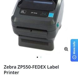 Zebra ZP550 Label Direct Thermal Bar Code Zebra Label Printer USB, Serial, and Parallel Connectivity.