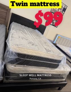 Twin size pillow top mattress