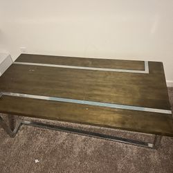 wooden living room table