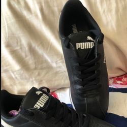 Puma Tennis Shoes Black Leather 8/Mens /Tennis De Hombre 8 De Piel 