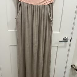 PinkBlush Tube Top Maternity Dress - One Size 