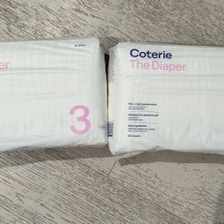 Coterie Size 3 Diapers 