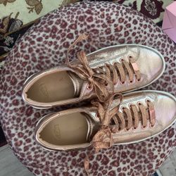 Women’s  Ugg Rose Gold Leather Tennis Shoes