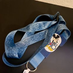 Disney Mickey Mouse Lanyard / Disney Parks Key Ring / Name Tag Holder 
