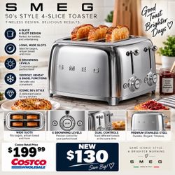 Smeg 50's Style 4-Slice Toaster