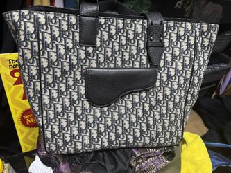 Christian Dior Oblique Saddle Tote
