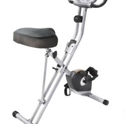 New in box Exerpeutic Upright Folding Bike with Airsoft Seat. Sells at Costco for $199 plus tax.