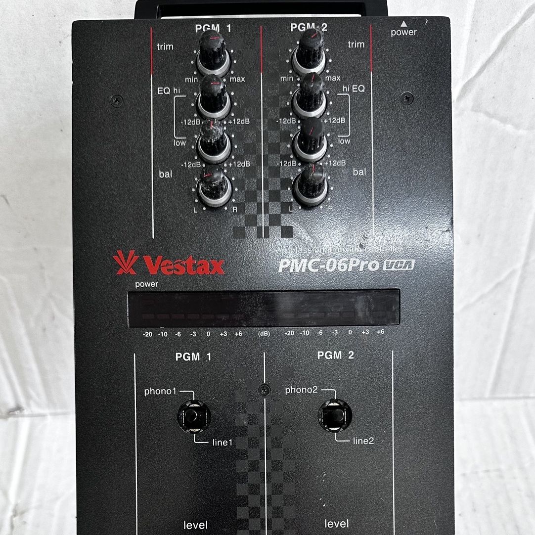 Vestax PMC-06 Pro VCA Black 2ch DJ Mixer Audio Mixing Controller