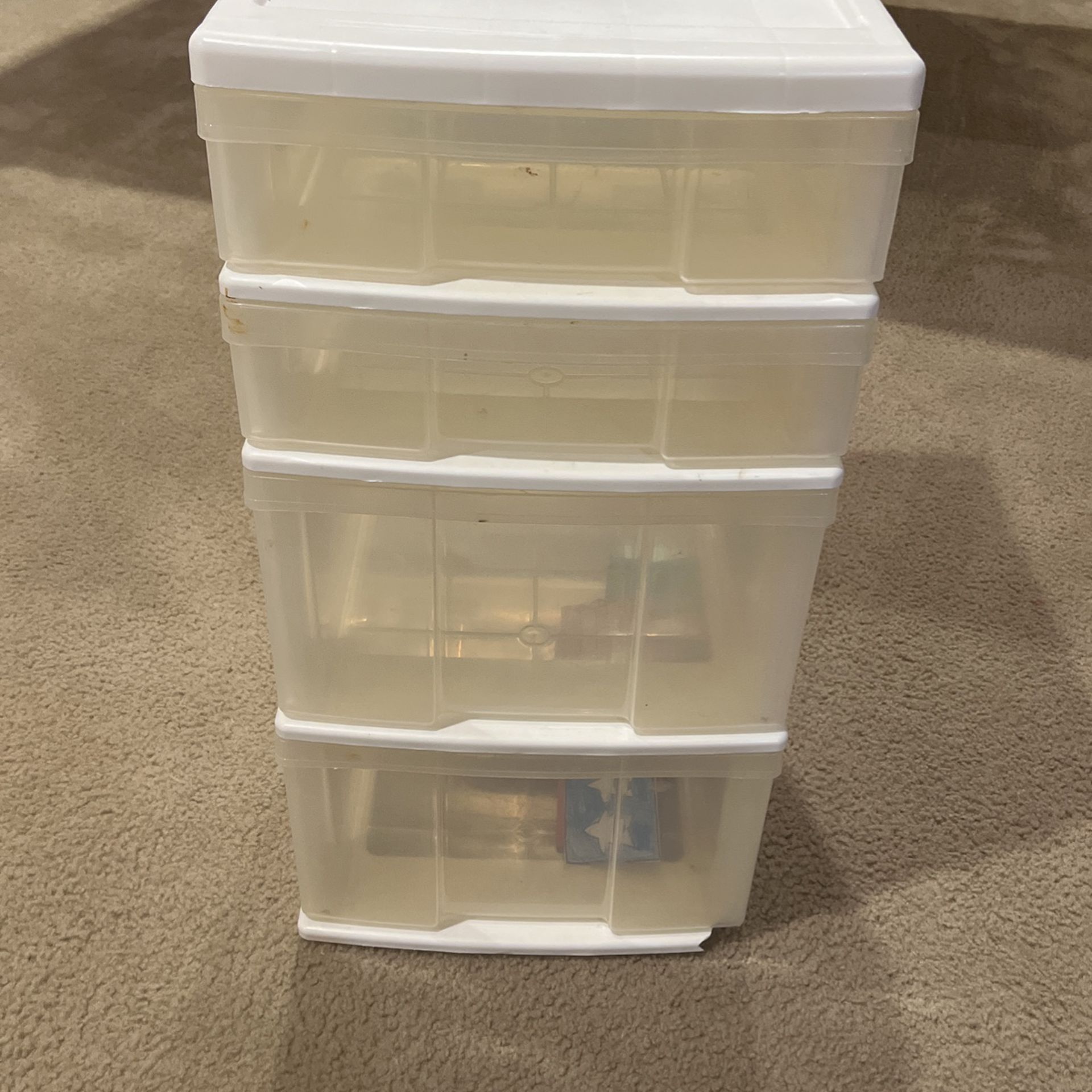 Plastic Storage 4 drawers