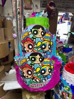 Power puff girls pastel piñata