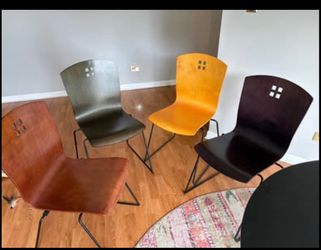 4 Wood Dining Room Chairs