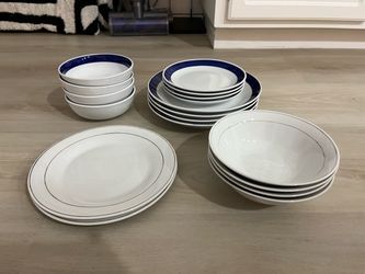 Plates Set - 8 Bowls And 10 Plates