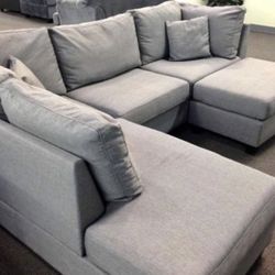 Brand New Sectional Sofa Couch With Ottoman