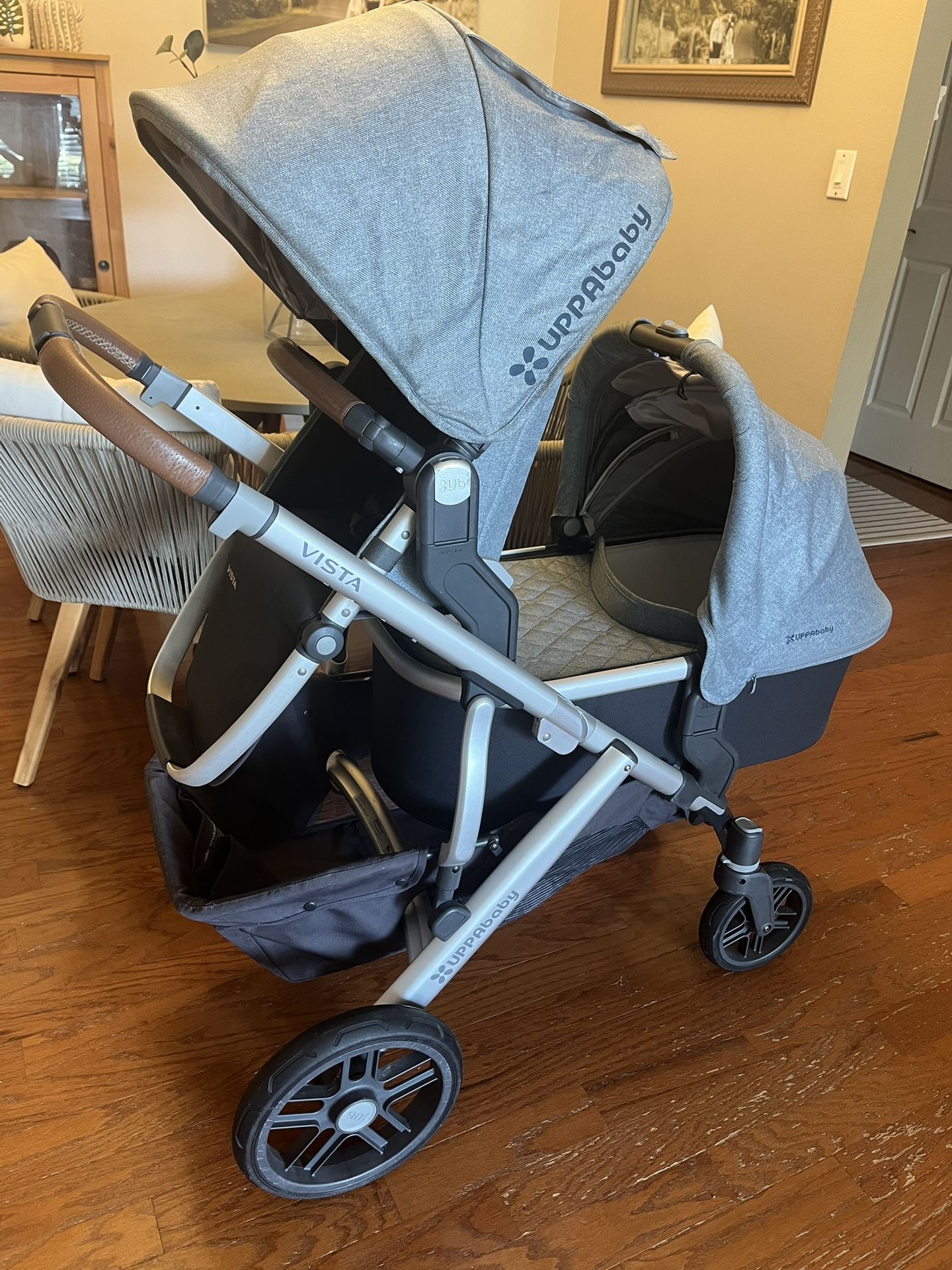 Uppababy Vista Stroller with Seat and Bassinet