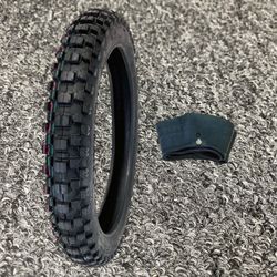 Chaoyang 60/100-14 Tire and Tube Combo Knobby Dirtbike Emoto Tire New