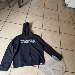 Awful lot of cough rhinestone syrup zip up