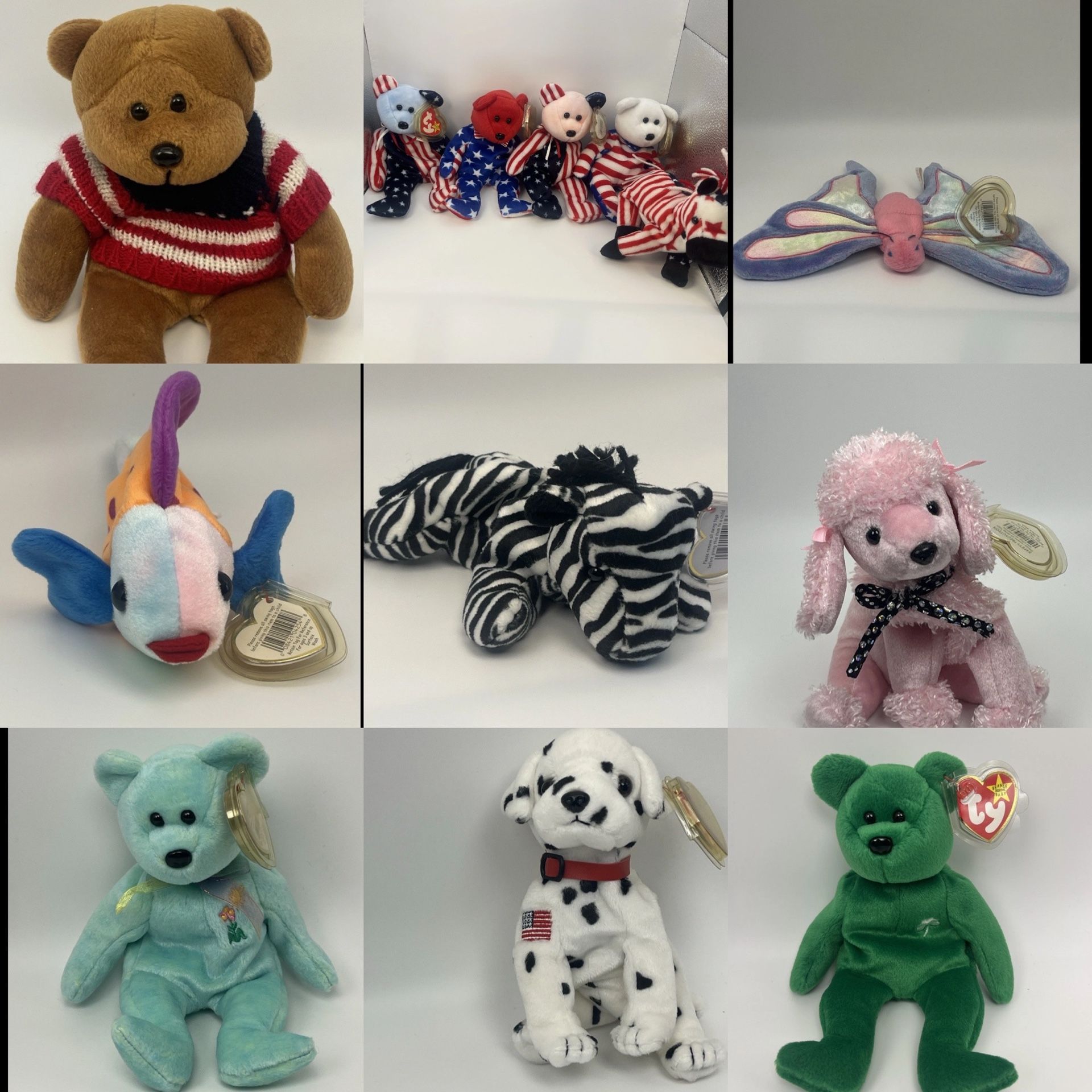 Large Collection of Beanie Babies: $5 a Piece