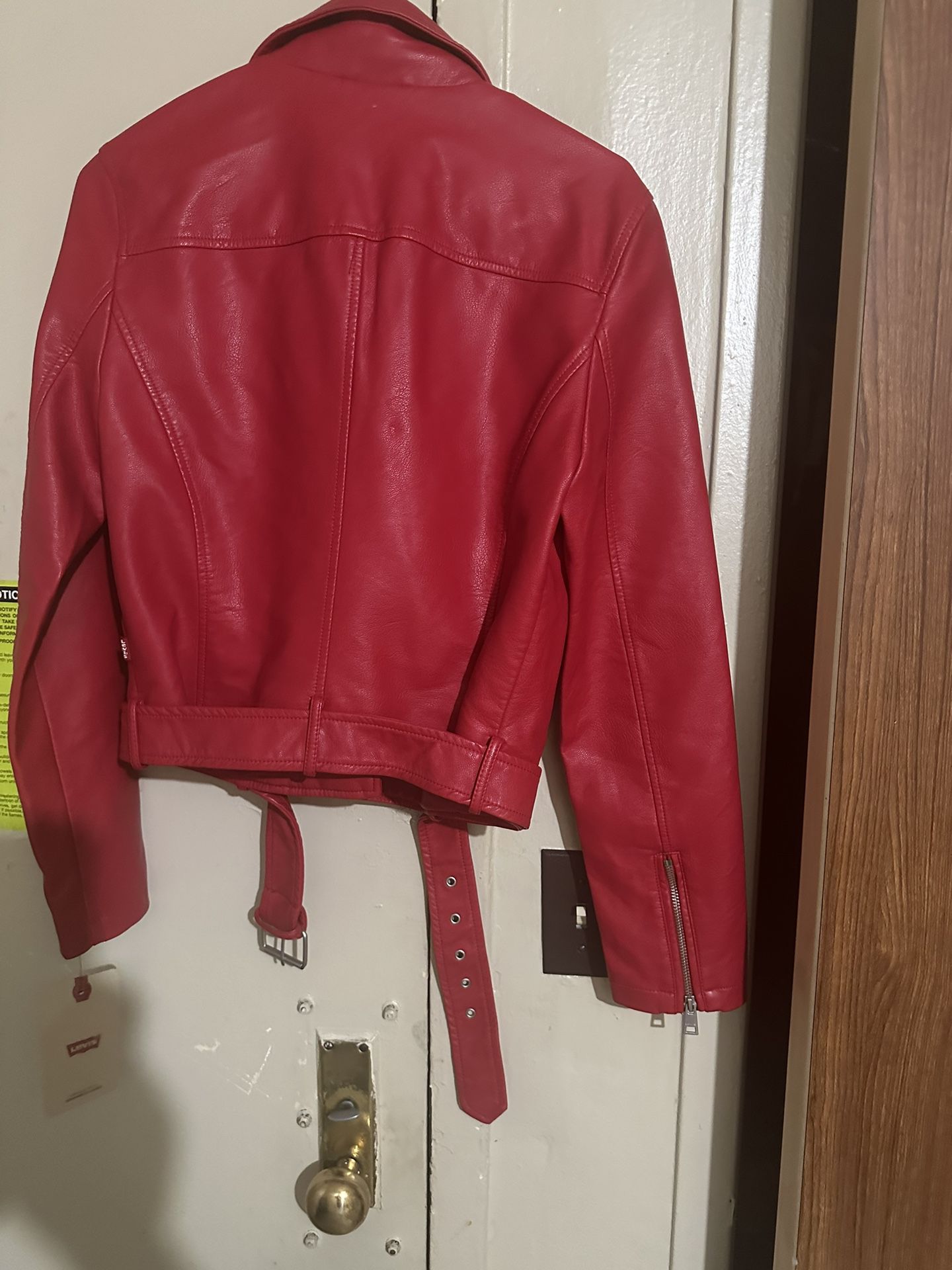 Red Leather Levi Strauss Red Leather Jacket 