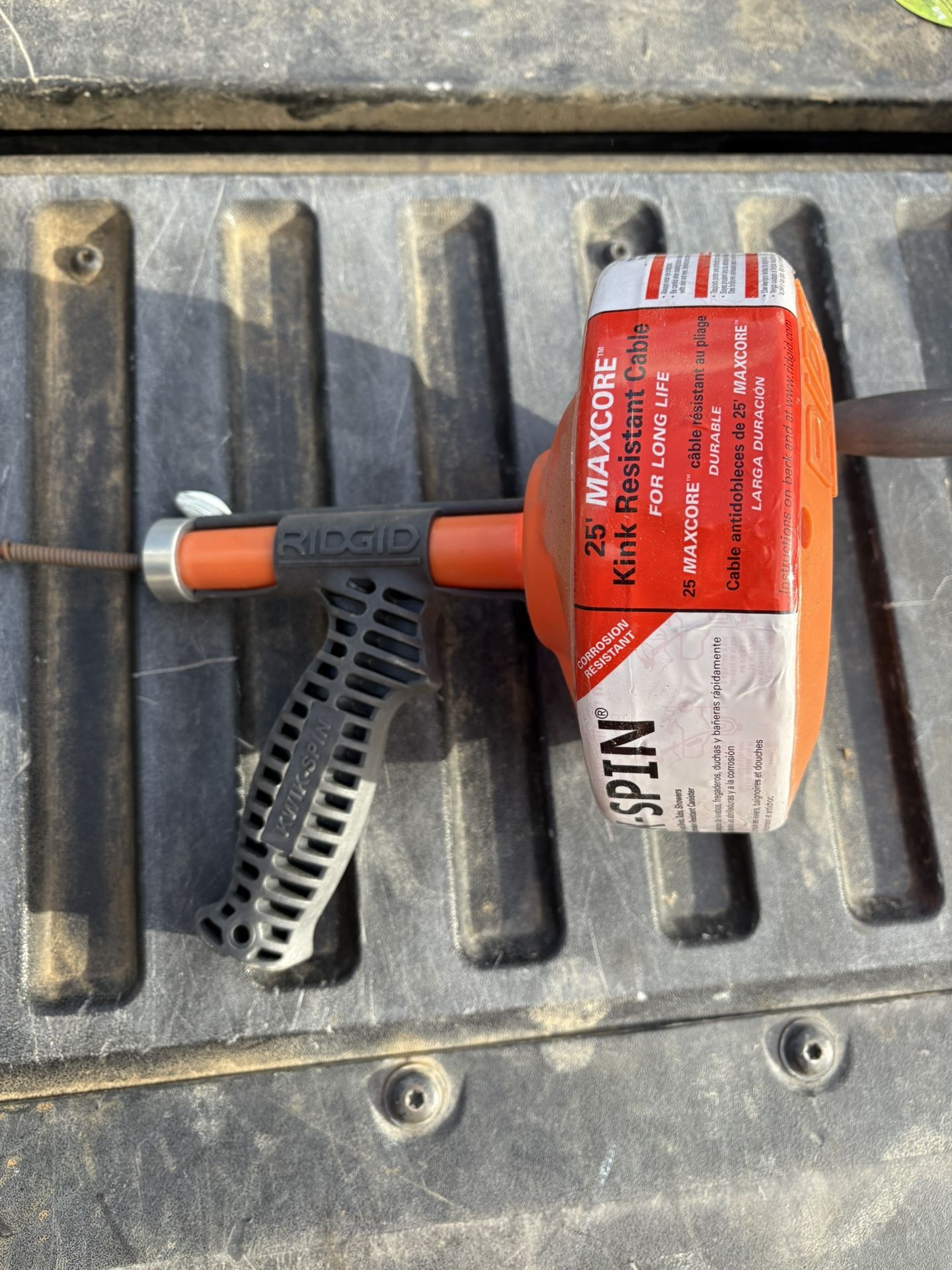 Ridgid Auger Kwik-Spin 25' Maxcore plumbing clog sinks tubs showers 15733