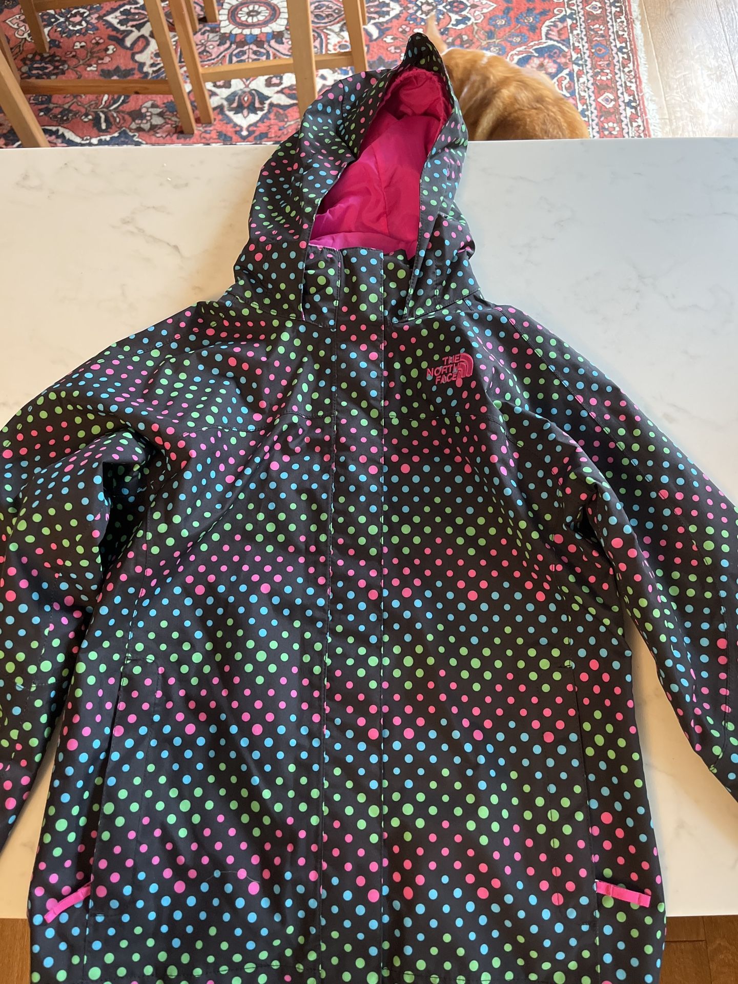 Girls north face Rain Jacket Size 10/12