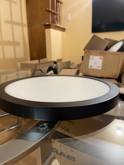 Flush Mount Ceiling Light Fixture, 14 Inch LED Modern Kitchen Light, Slim Dimmab