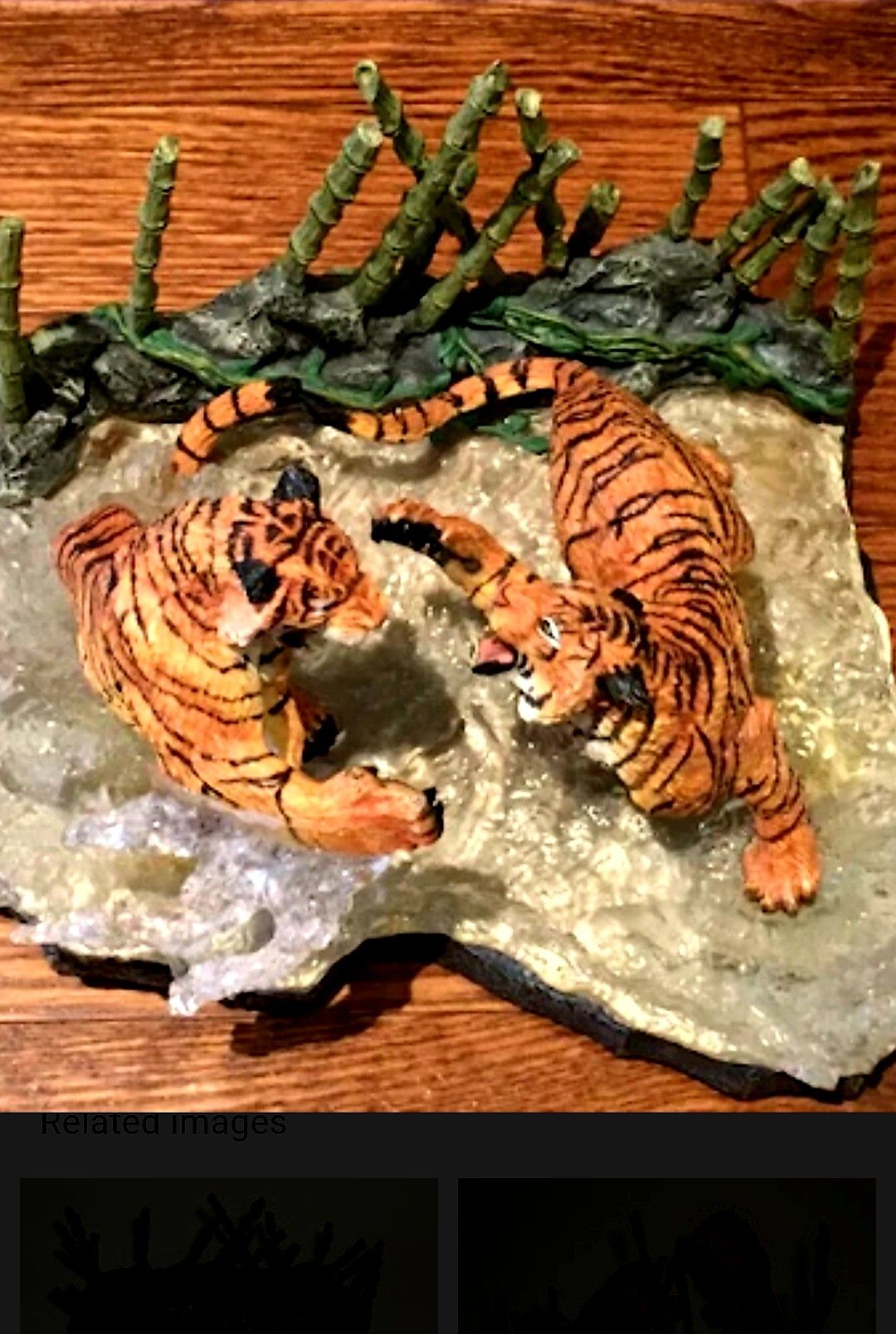 The Challenge by Bill Weiger, tiger statue