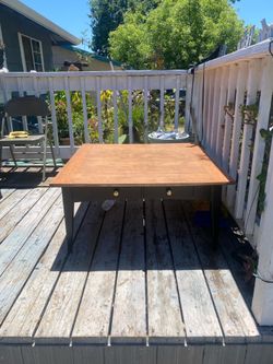 Beautifully Restored Two-Tone Coffee Table with Storage