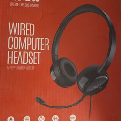 Mpow Single-Sided USB Headset with Microphone, Over-The-Head Computer Headphone for PC, 270 Degree Boom Mic for Right/Left Ear, Comfort-fit Call Cente