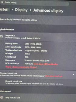 FHD 240hz monitor